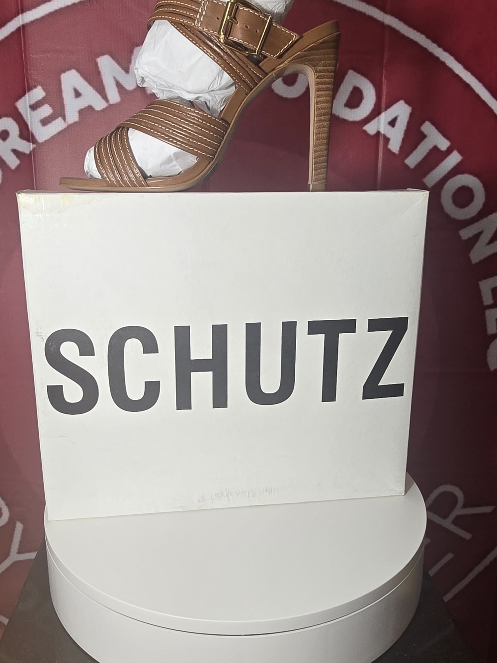 SCHUTZ Brown  Strappy High Heel Sandal Size 9.5 M